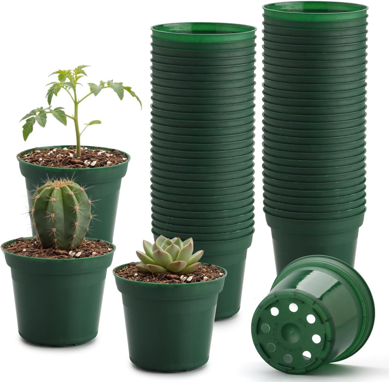 RooTrimmer 3" Premium Flexible Nursery Pots (Heavy-Duty & Reusable)