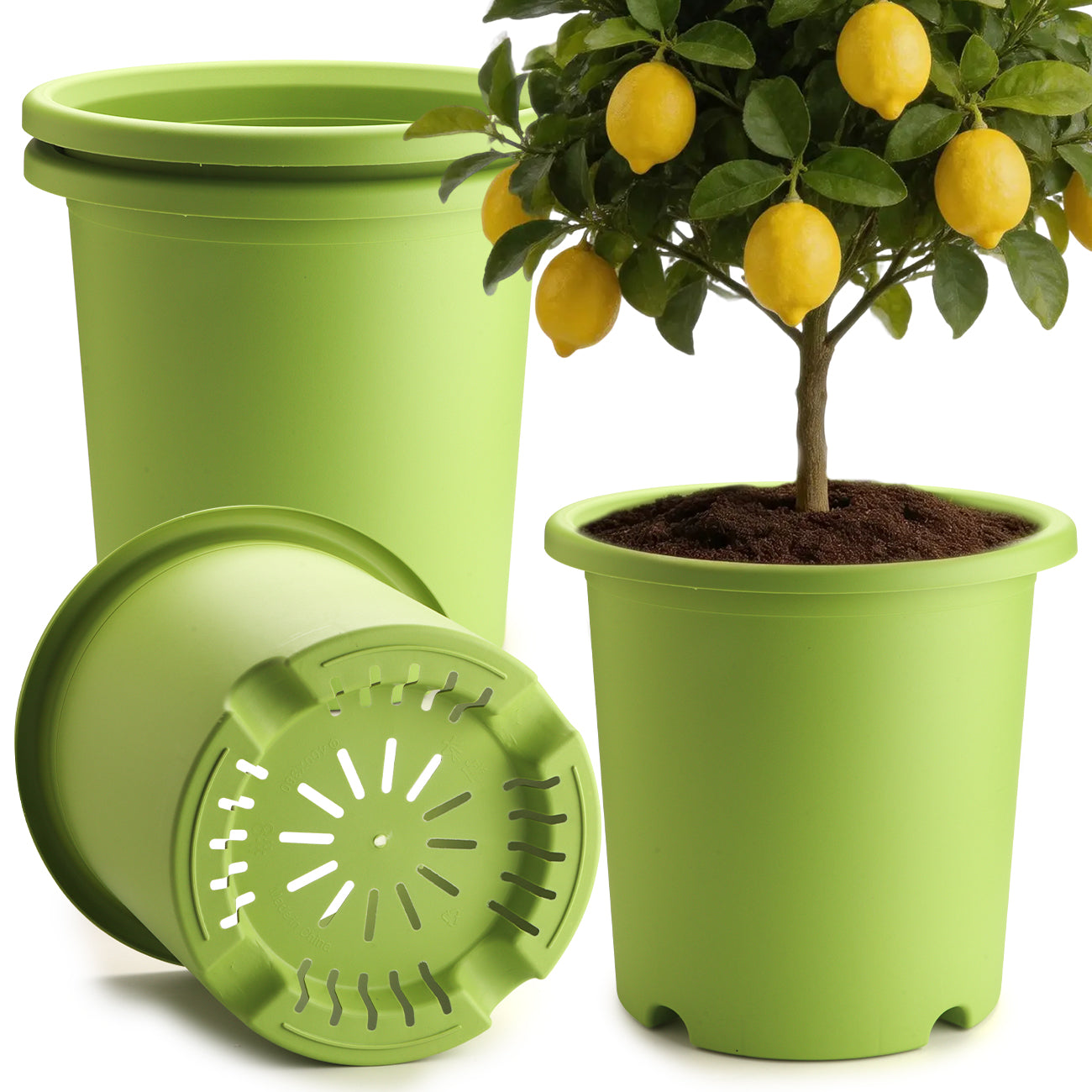 ProGrow 16" Heavy-Duty Deep Outdoor Planters (4-Pack) — 10-Gallon