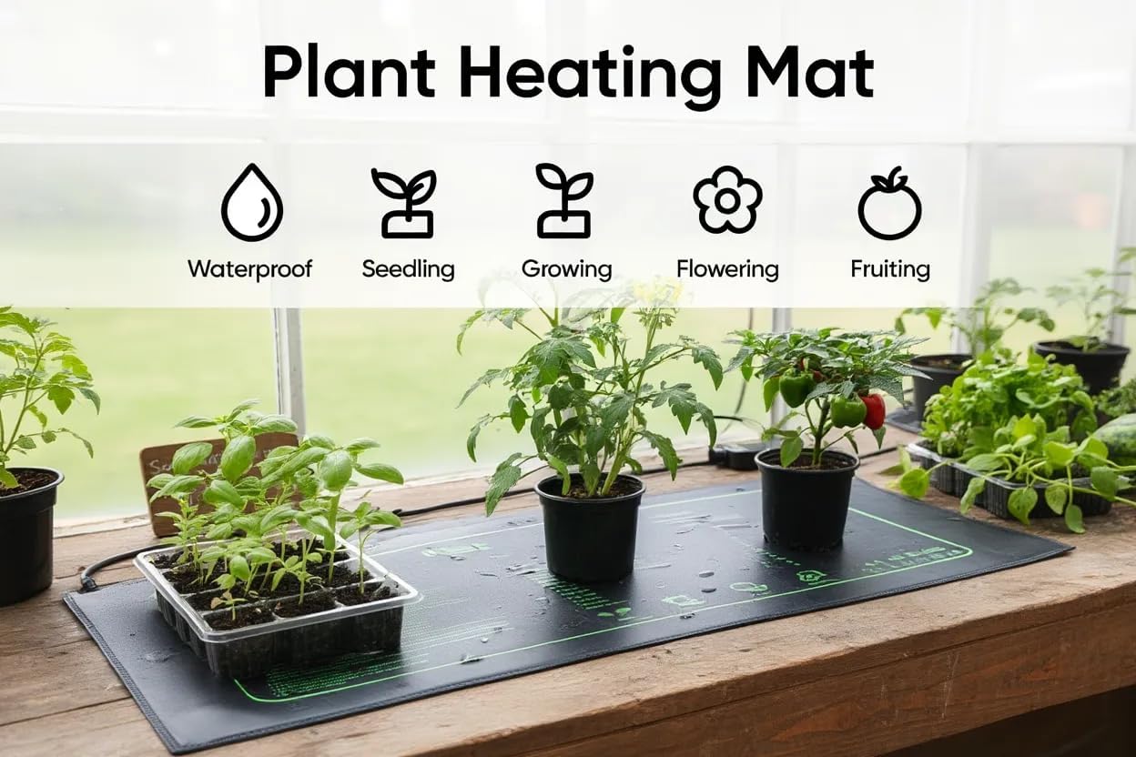 Graphene Seedling Heat Mat (2-Pack) | Precise Temperature Control & Timer
