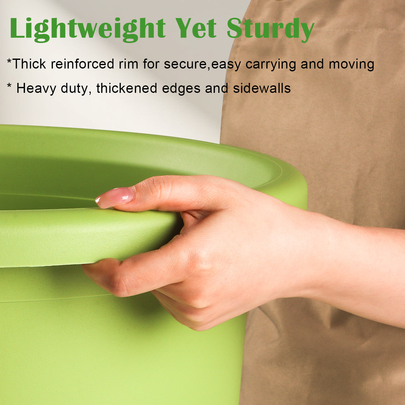 ProGrow 16" Heavy-Duty Deep Outdoor Planters (4-Pack) — 10-Gallon