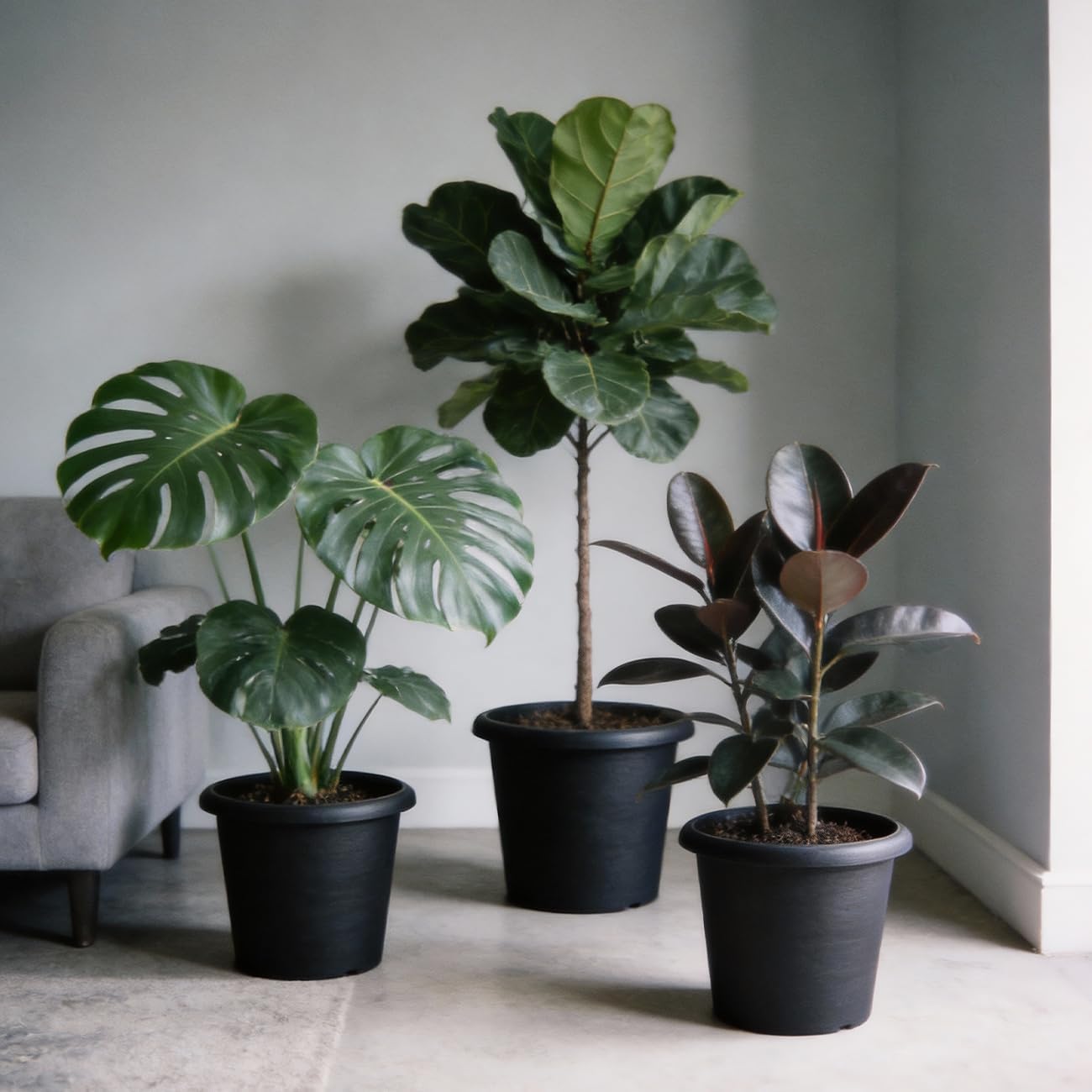 14" Heavy-Duty Architectural Planters (4-Pack)