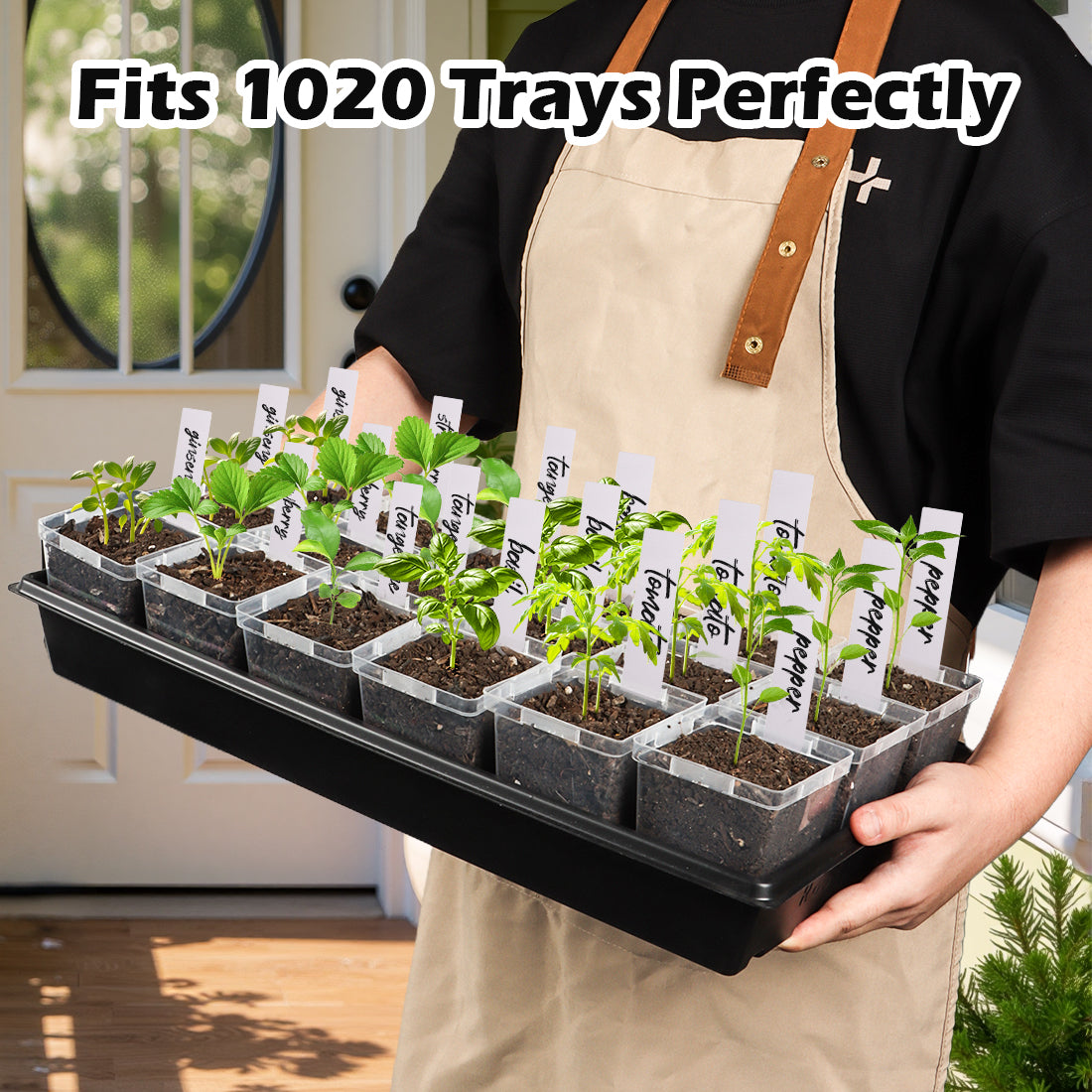 RooTrimmer 3.3" Clear Square Nursery Pots (90-Pack) – High-Efficiency Seedling & Propagation Trays