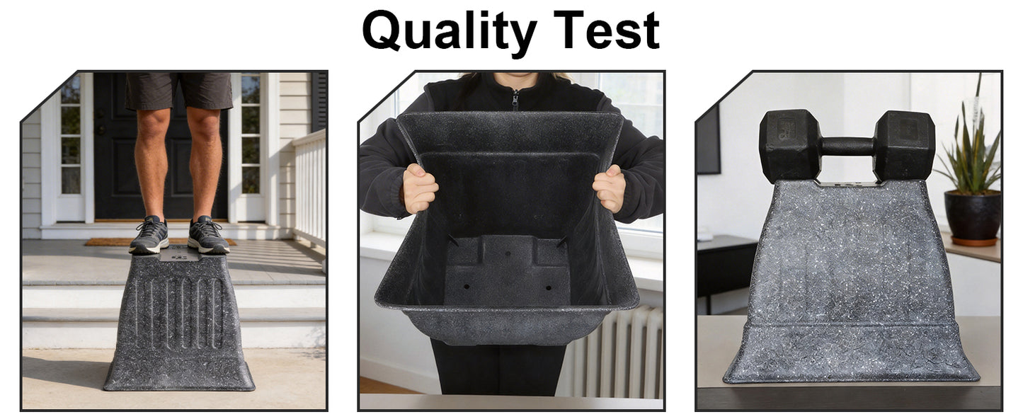 18'' Premium Square Faux-Cement Planters (4-Pack)
