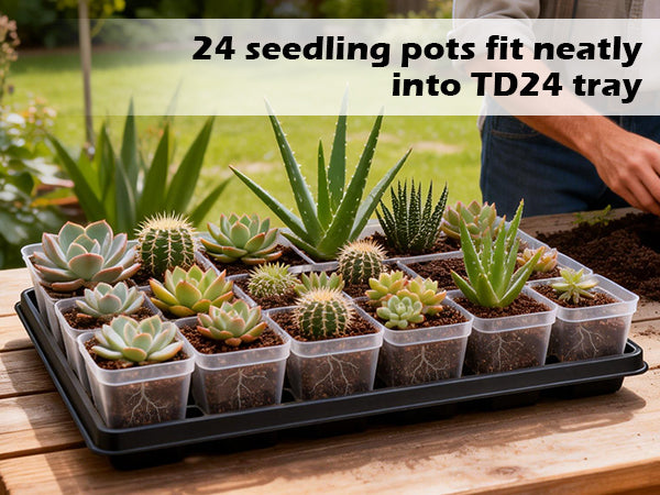 RooTrimmer™ 2.7" Clear Square Nursery Pots (120-Pack)